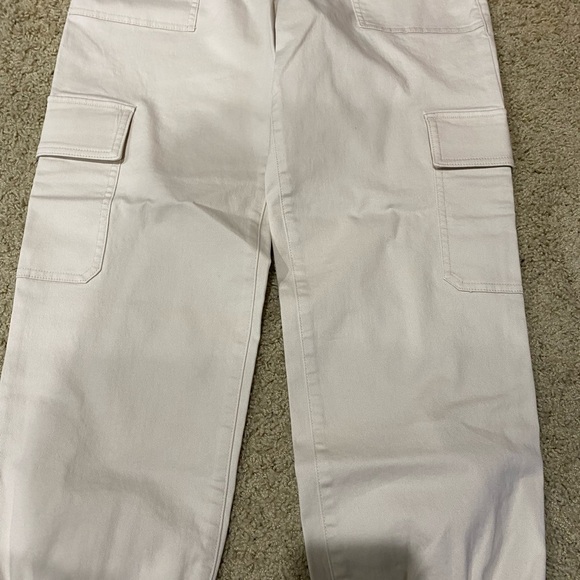 Express Ladies Tan Straight Ankle High Rise Joggers Jeans NWT Size 0 - Picture 2 of 6